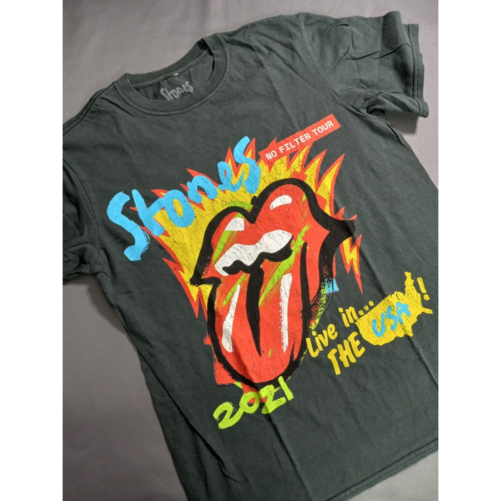 Authentic‎ Rolling Stones 2021 Tour T-Shirt Official Bravado Merch USA Size S